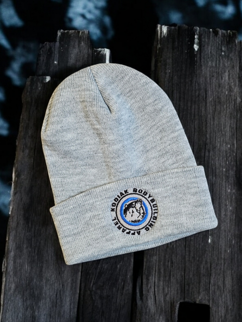 Kodiak Knit Beanie (Grey) – Kodiak Bodybuilding Apparel
