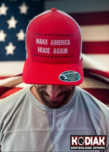 Make America Huge Again Snapback Hat (Red/White)