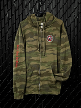 Premium Camo Zip Hoodie - Train Hard Die Strong