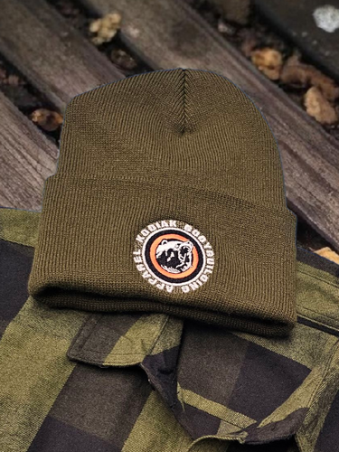 Kodiak Knit Beanie (Olive Green)