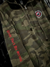 Premium Camo Zip Hoodie - Train Hard Die Strong