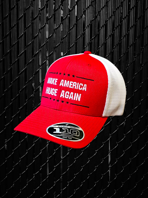 Make America Huge Again Snapback Hat - Red/White