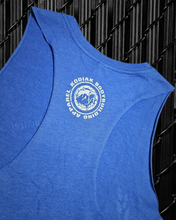 Hardcore Training Cropped Cutoff Tank (Royal Blue)
