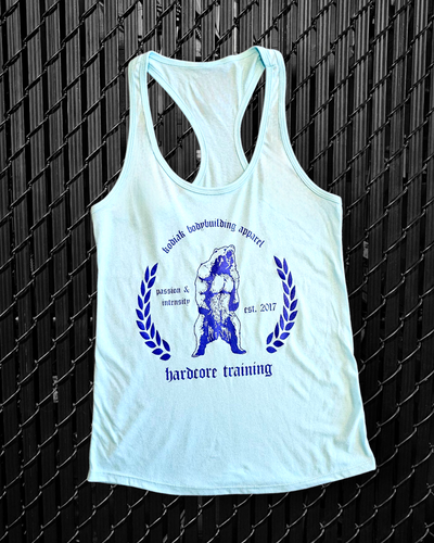 Hardcore Training Ladies Tank (Iced Blue)