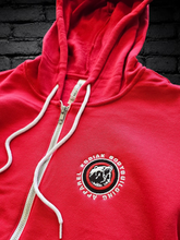 Kodiak Spongey Fleece Red Zip Hoodie
