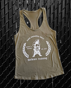 Hardcore Training Ladies Tank (Military Green)