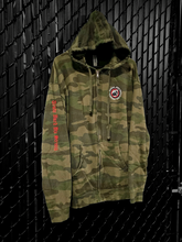Premium Camo Zip Hoodie - Train Hard Die Strong
