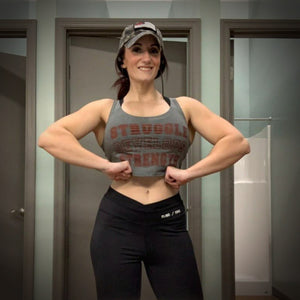 Struggle Develops Strength Ladies Crop Top