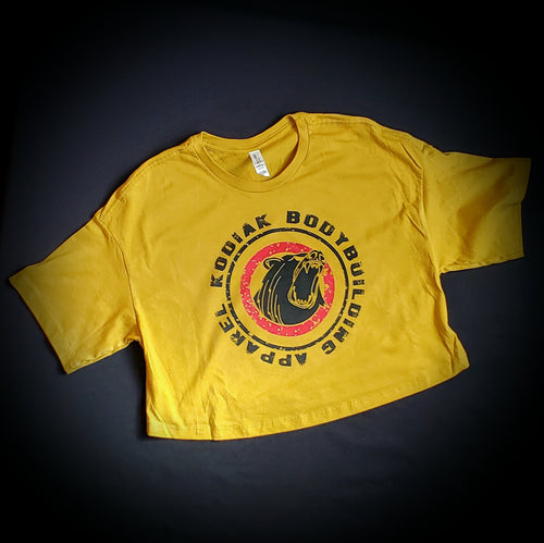 Vintage Gold Ladies Cropped Tee
